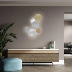Discount Straluma Aluminium LED wandlamp op accu 3-standen dimbaar