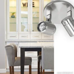 Shop Straluma Badkamerlamp Rain  2 lichts nikkel IP44