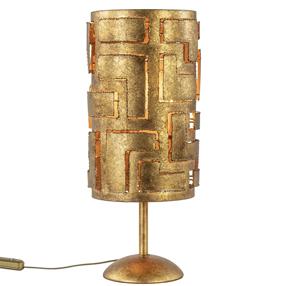 Hot Straluma Brons metalen tafellamp inclusief dimmer