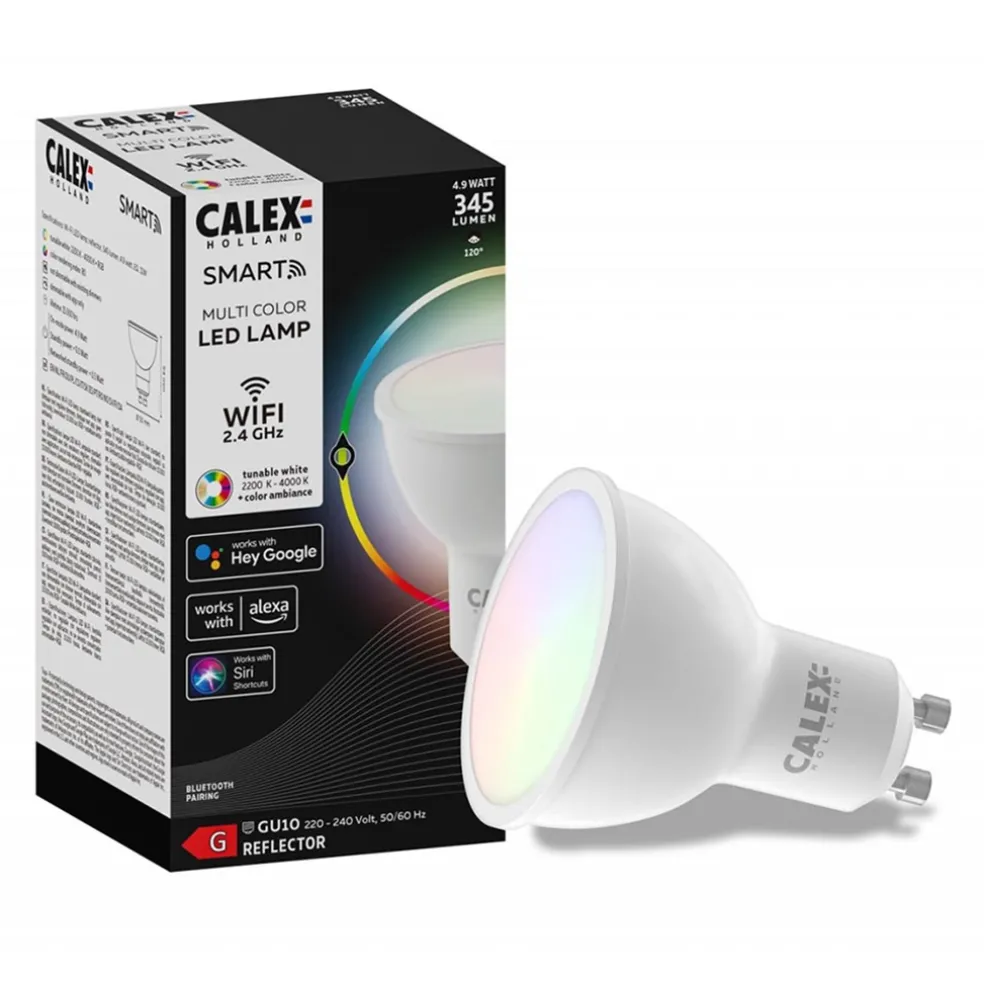 New Straluma Calex Smart Home GU10 LED lichtbron 4.9W RGBW