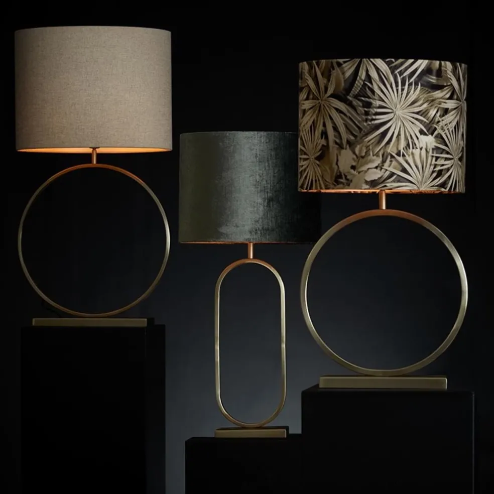 Clearance Straluma Grote lampvoet Liva licht goud exclusief kap