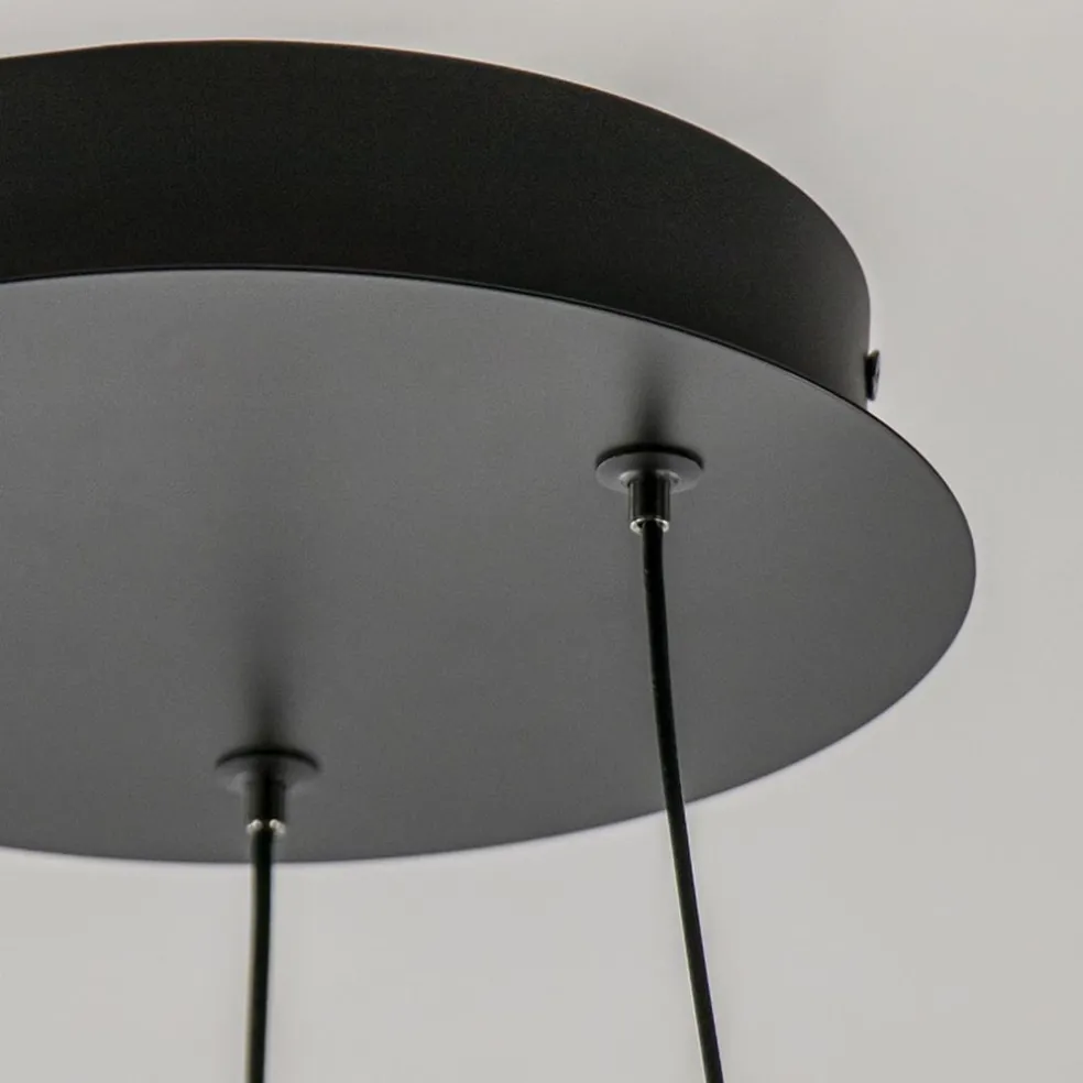 New Straluma Hanglamp Ascoli 65 rond zwart/matgoud