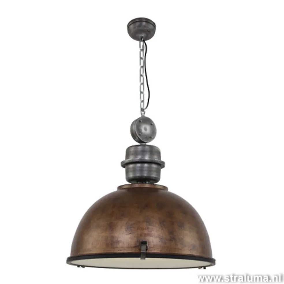 Discount Straluma Hanglamp Bikkel 52cm brons/staal