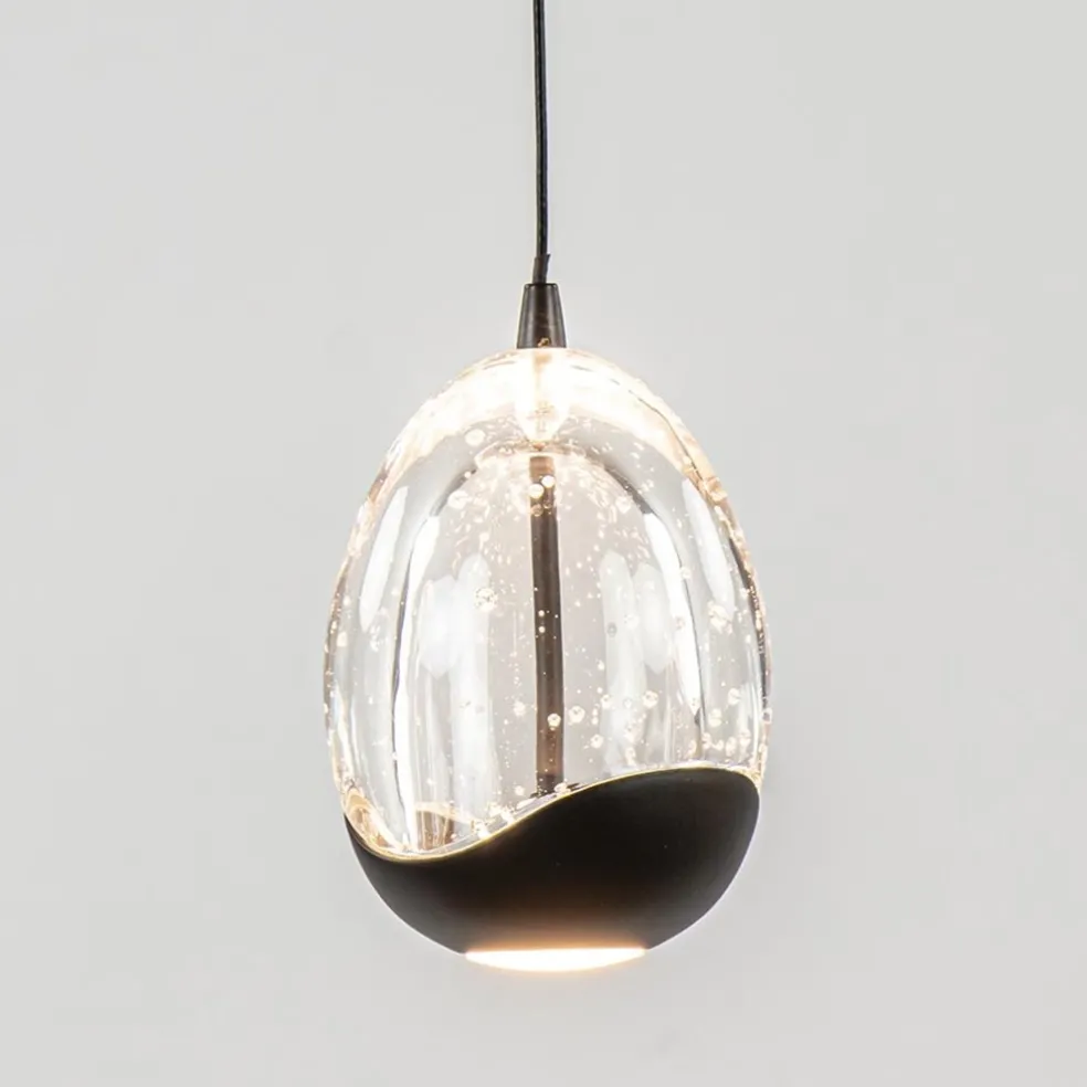 Best Sale Straluma Hanglamp Black Egg 8L zwart/helder