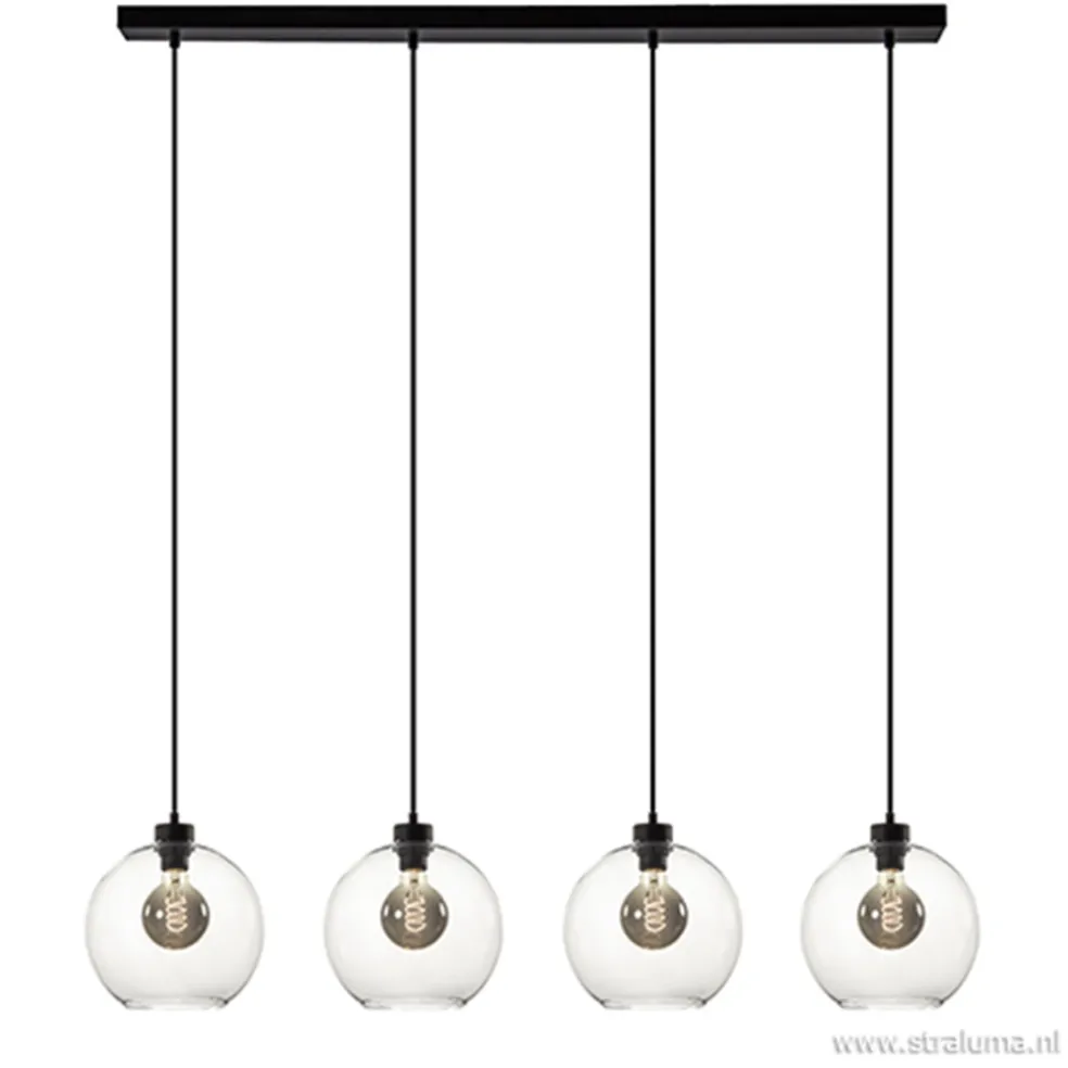 Sale Straluma Hanglamp glazen bol 4-l modern clear