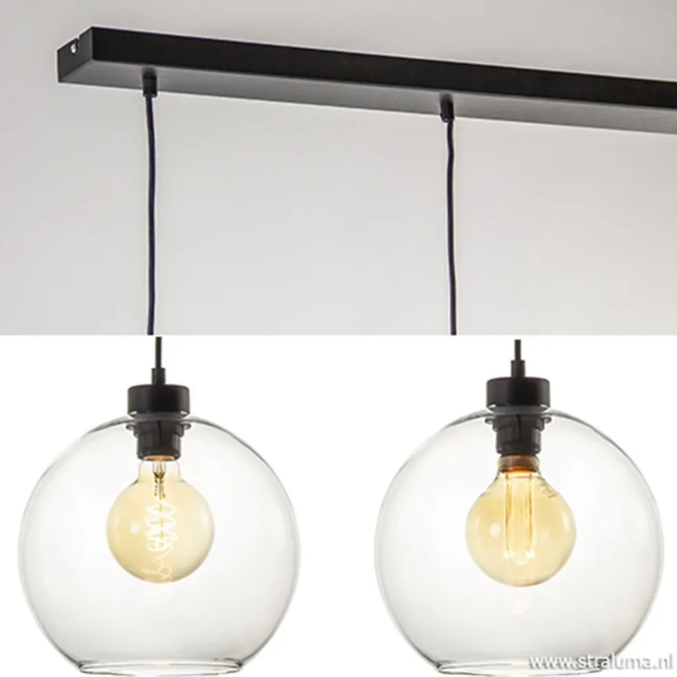 Sale Straluma Hanglamp glazen bol 4-l modern clear