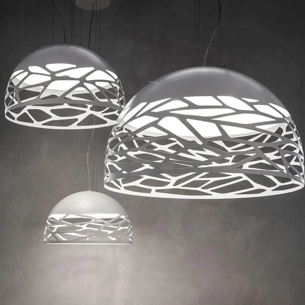 Shop Straluma Hanglamp Kelly koepel 60cm wit