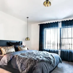 Clearance Straluma Hanglamp leaves mat zwart met goud