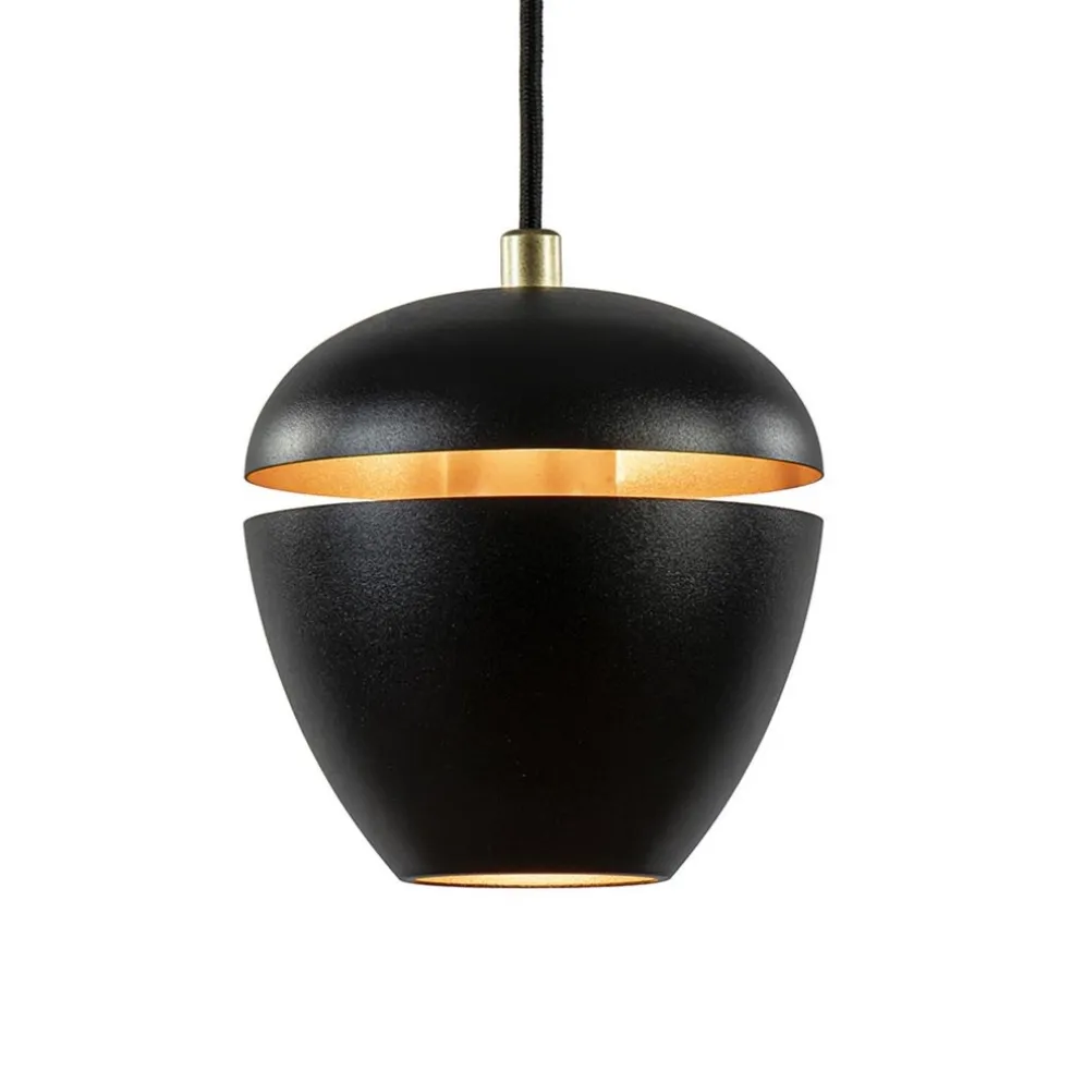 Discount Straluma Hanglamp 3-lichts rond zwart/goud