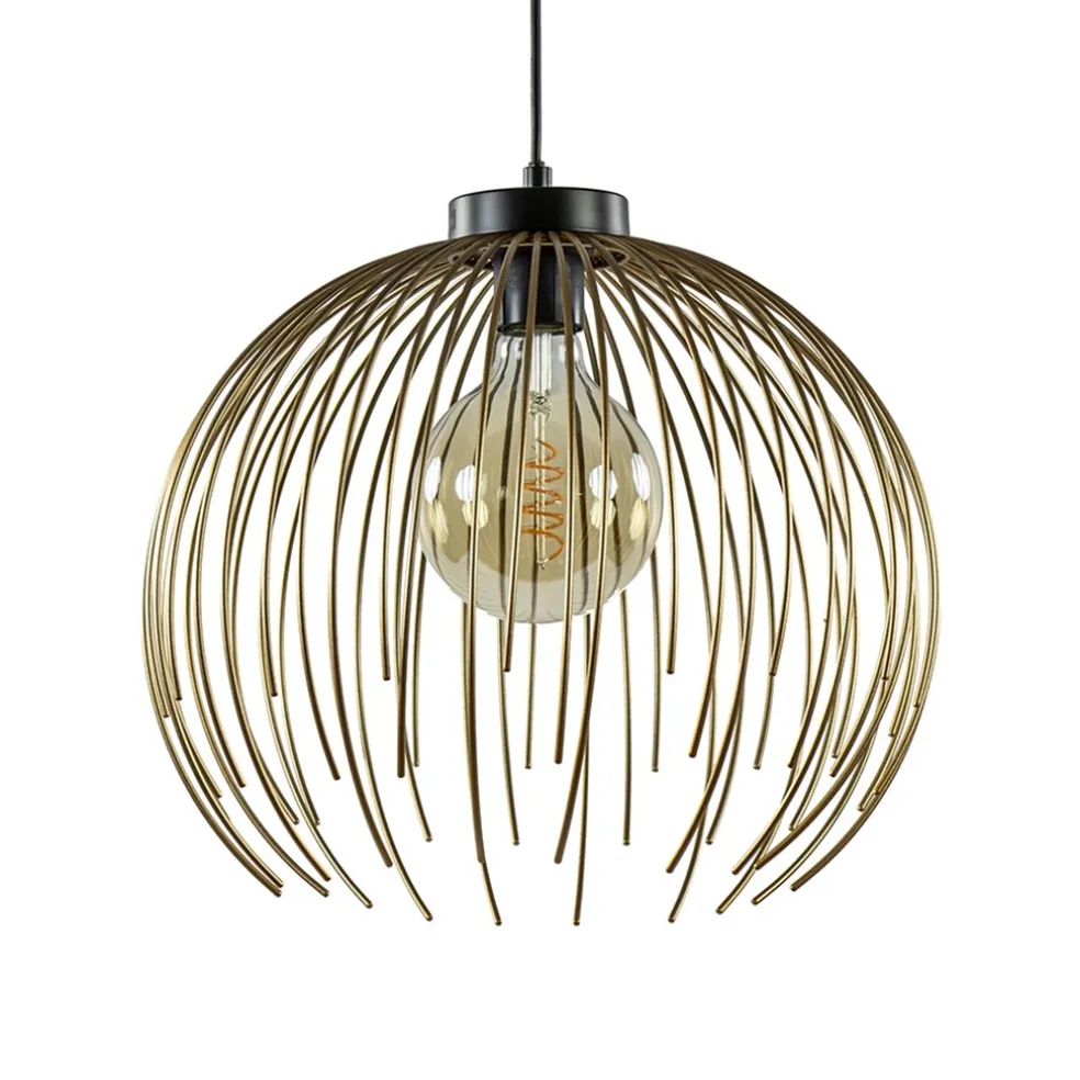 Clearance Straluma Hanglamp Nest matgoud/zwart