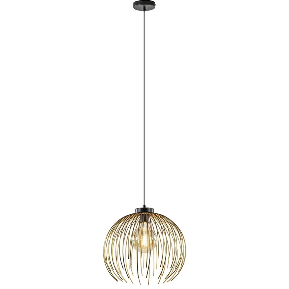 Clearance Straluma Hanglamp Nest matgoud/zwart