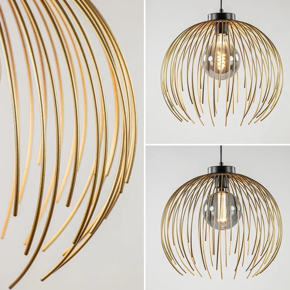 Clearance Straluma Hanglamp Nest matgoud/zwart