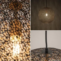 Flash Sale Straluma Hanglamp Oronero bol zwart/goud 50cm