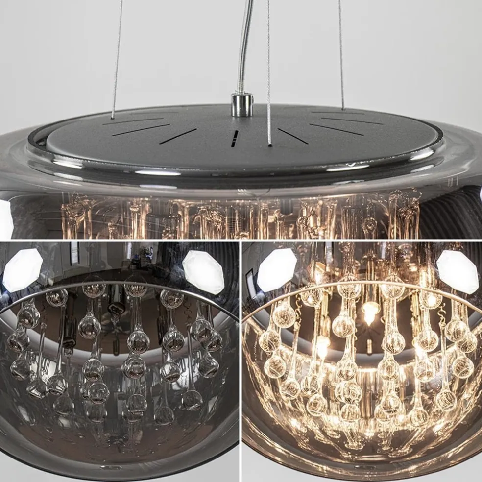 Best Sale Straluma Hanglamp Pearl Raindrops smokey glas