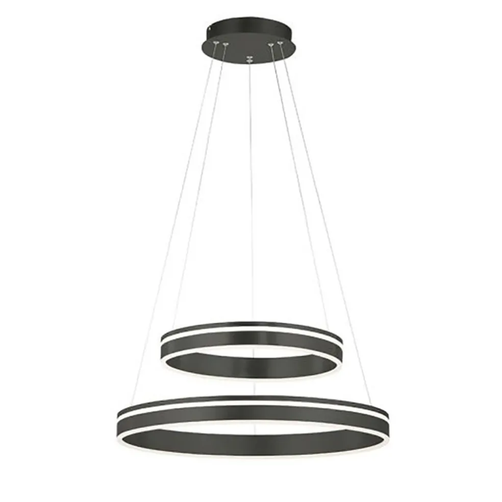 Clearance Straluma Hanglamp Q-Vito dubbel zwart + remote cct