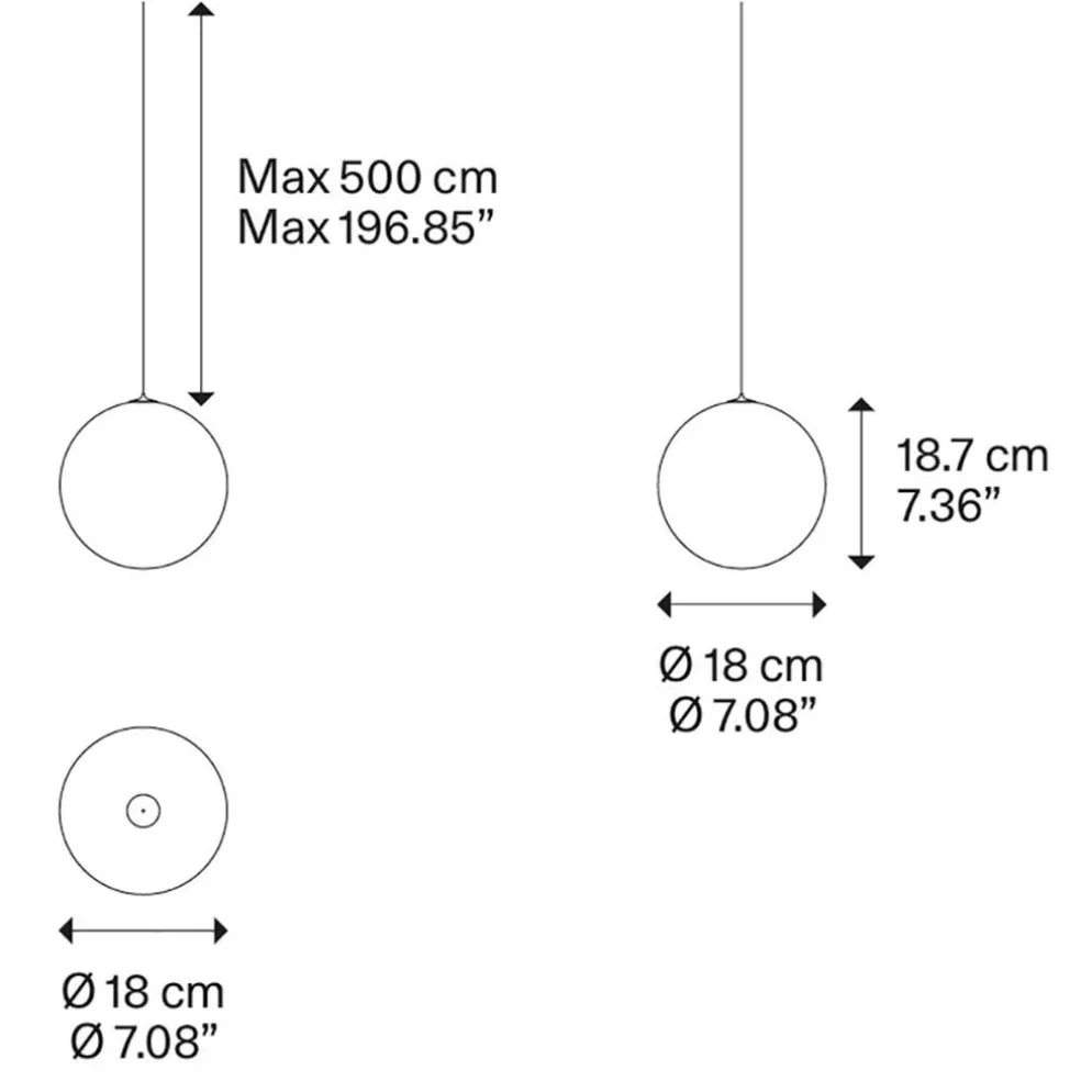 Clearance Straluma Hanglamp Random Solo 18cm brons