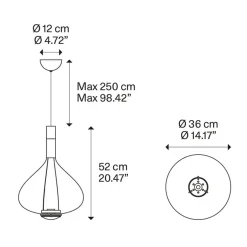 New Straluma Hanglamp Sky-Fall groot transparant