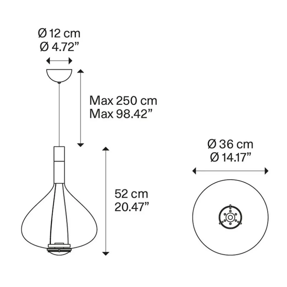 New Straluma Hanglamp Sky-Fall groot transparant