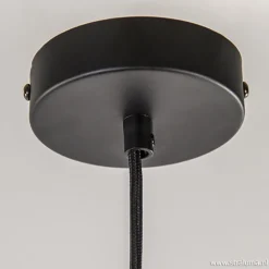 Discount Straluma Hanglamp zwart met smoke glas 25cm