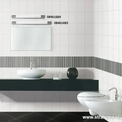 Outlet Straluma LED badkamer-wandlamp met stopcontact