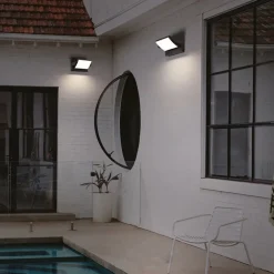 Hot Straluma LED buitenlamp zwart met draaibare kap