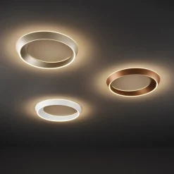 Shop Straluma LED plafondlamp Tidal mat zwart