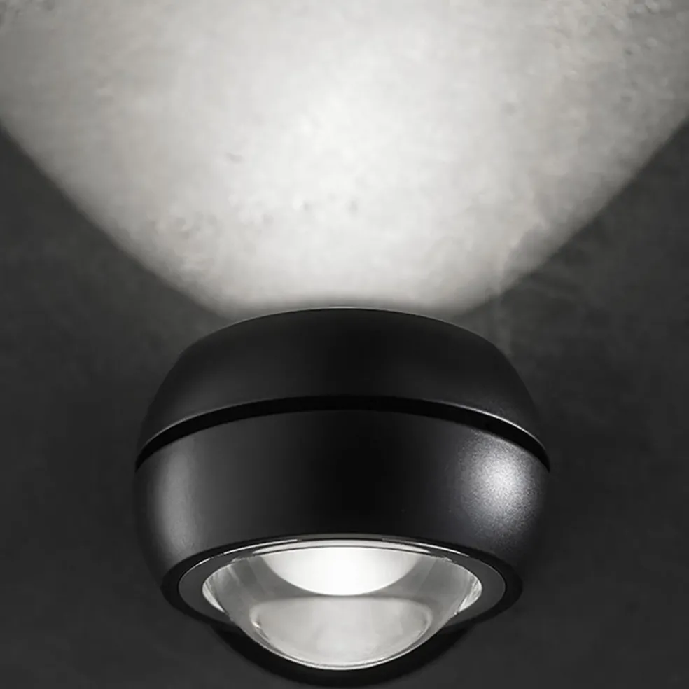 Discount Straluma LED wandlamp up+down Nautilus Mini zwart verstelbaar