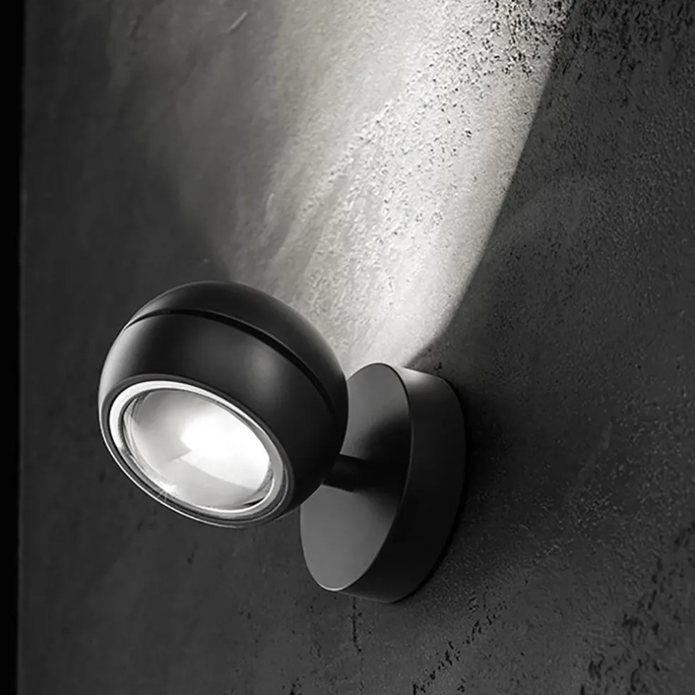 Discount Straluma LED wandlamp up+down Nautilus Mini zwart verstelbaar