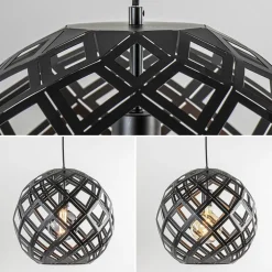 Fashion Straluma 2-Lichts hanglamp Scandinavisch/landelijk mat zwart