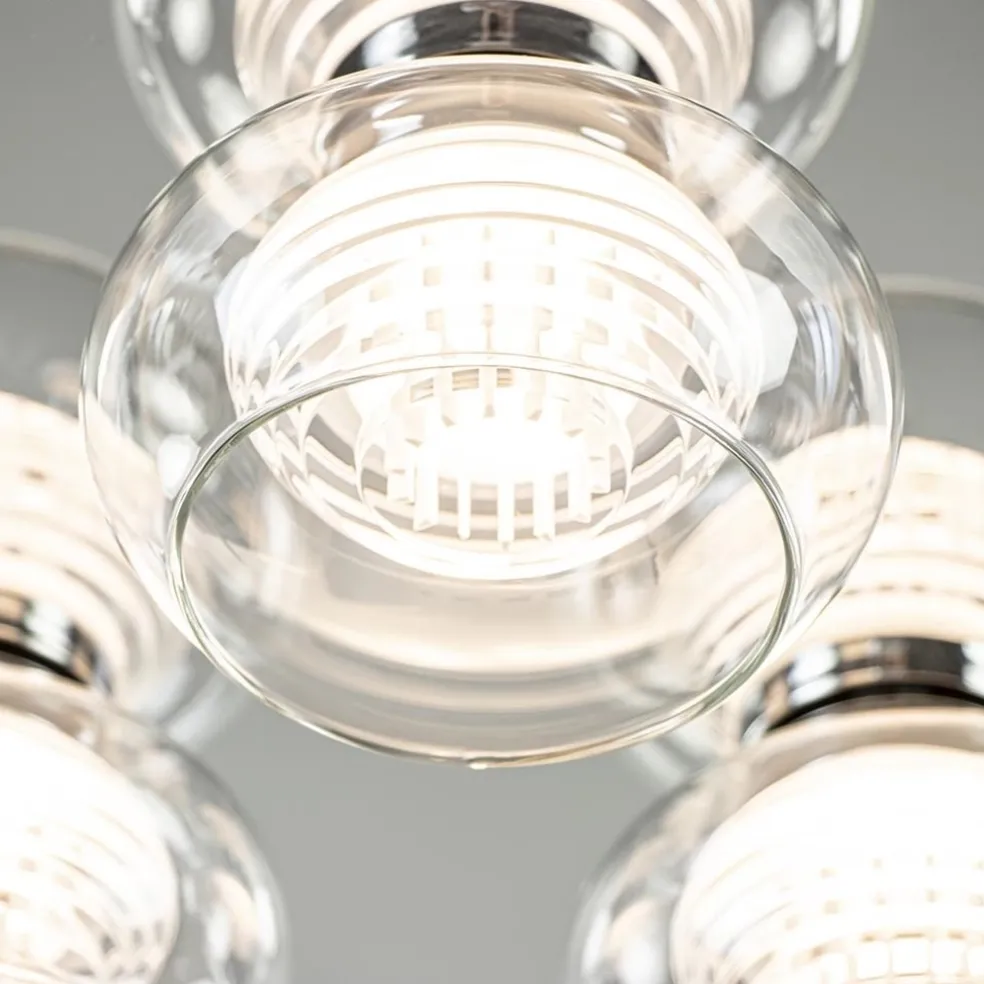 Flash Sale Straluma 3-Lichts LED plafondlamp chroom met helder glas