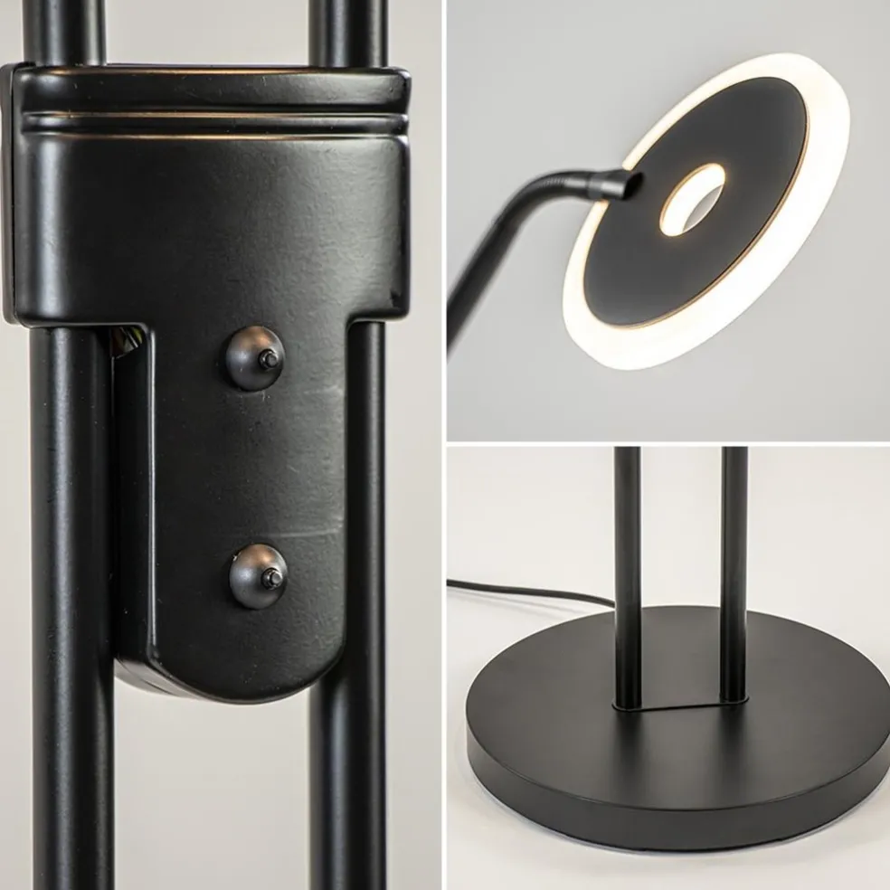 Best Sale Straluma 2-Lichts vloer/leeslamp zwart met dimbaar LED