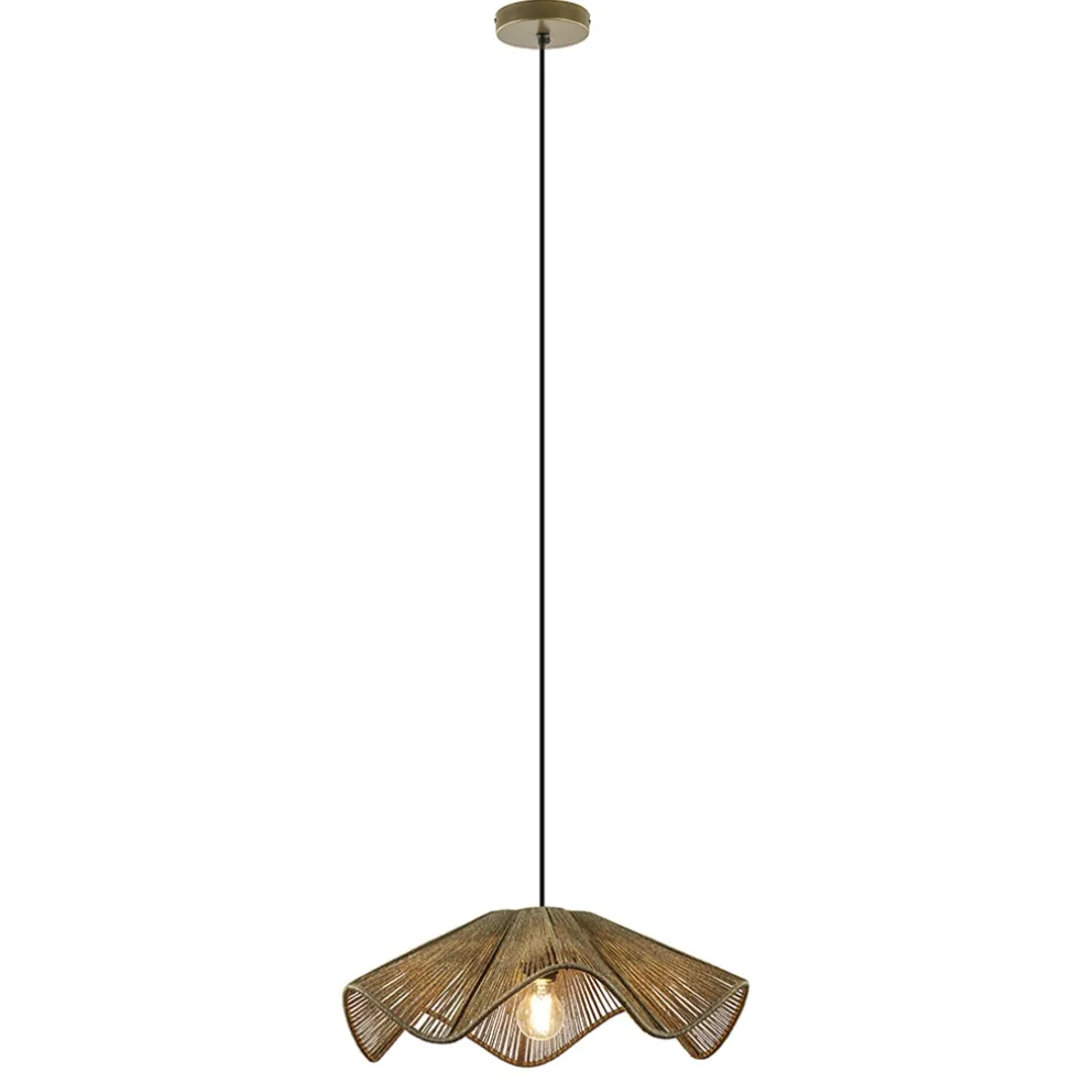Sale Straluma Light and Living hanglamp Fodara jute naturel