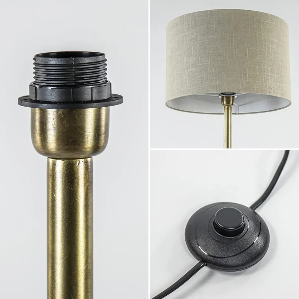Best Sale Straluma Light and Living vloerlamp Dennis brons excl. kap