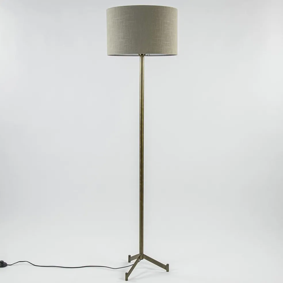 Best Sale Straluma Light and Living vloerlamp Dennis brons excl. kap