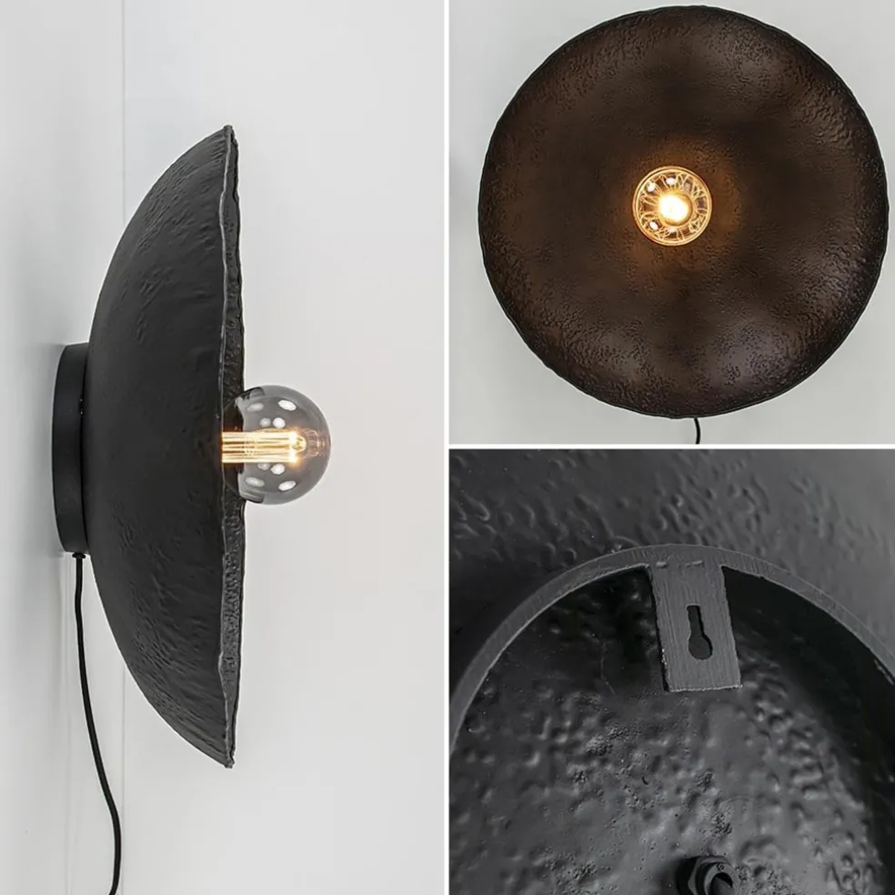 Best Sale Straluma Mat zwarte wandlamp Neva inclusief snoer