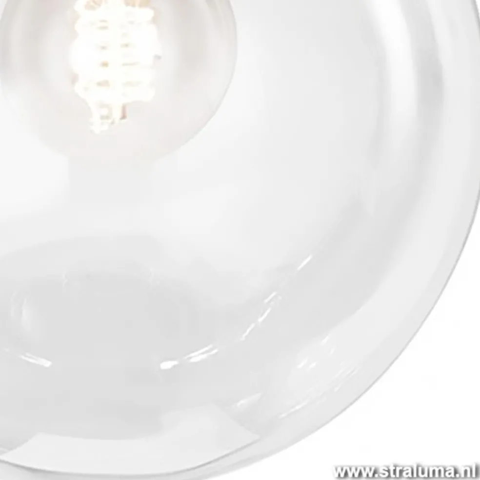 Outlet Straluma Moderne glazen plafonniere bol hal-wc