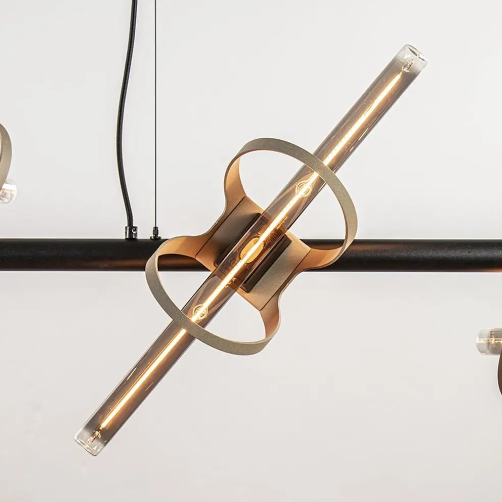 Best Sale Straluma Moderne LED design hanglamp zwart met goud