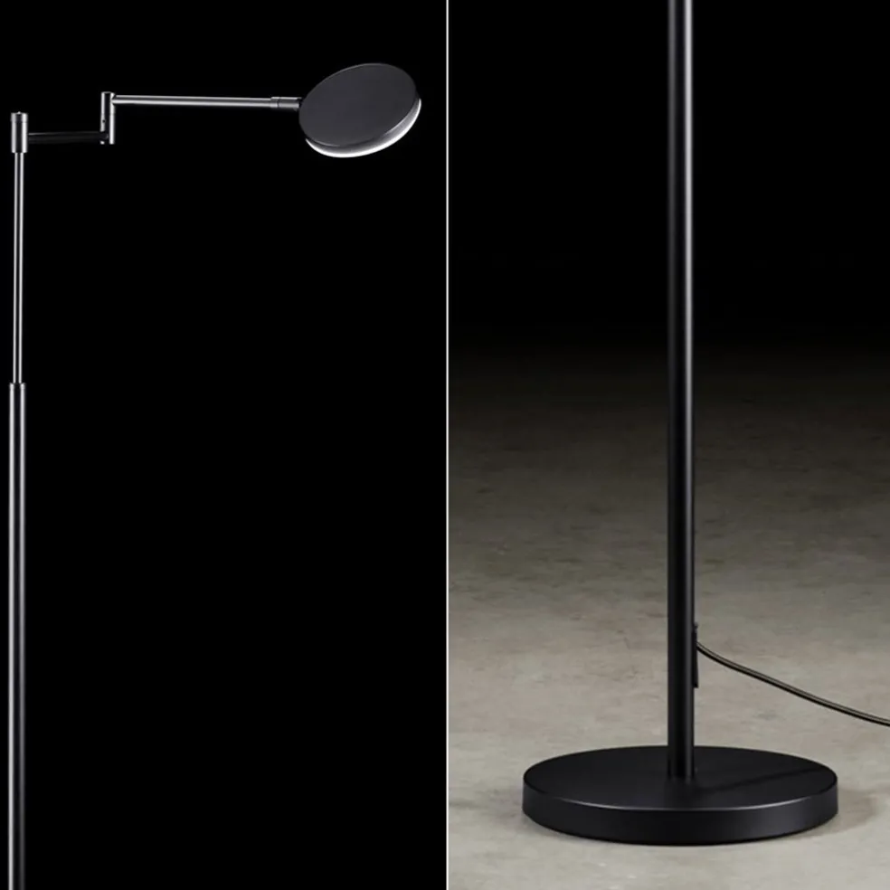 Best Sale Straluma Moderne LED leeslamp vloerlamp zwart dimbaar