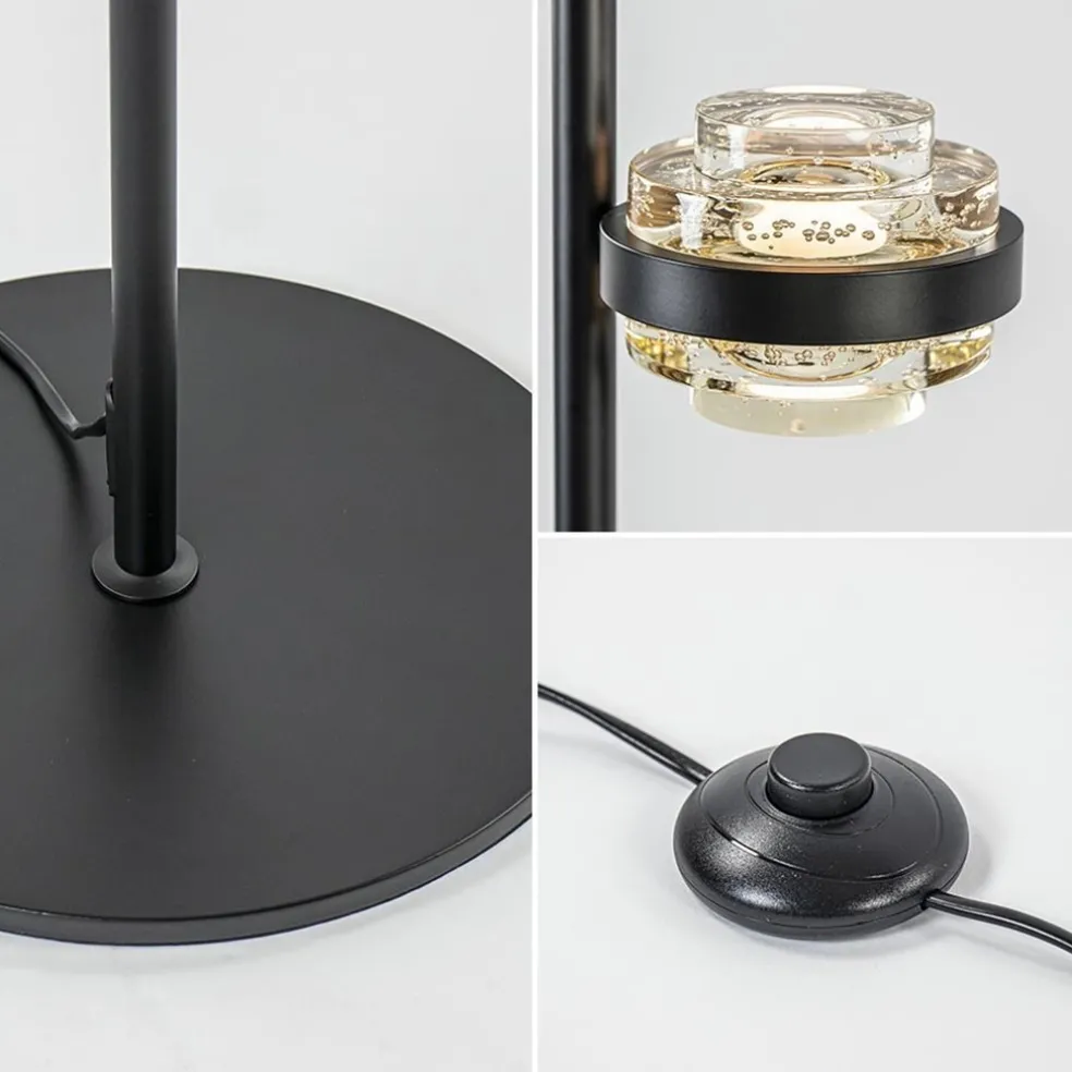 Fashion Straluma Moderne LED vloerlamp zwart/champagne dimbaar