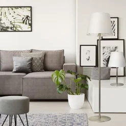 Best Sale Straluma Moderne vloerlamp Calabro nikkel glas