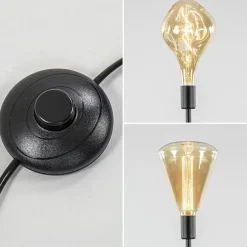 Shop Straluma Moderne vloerlamp mat zwart exclusief lichtbron