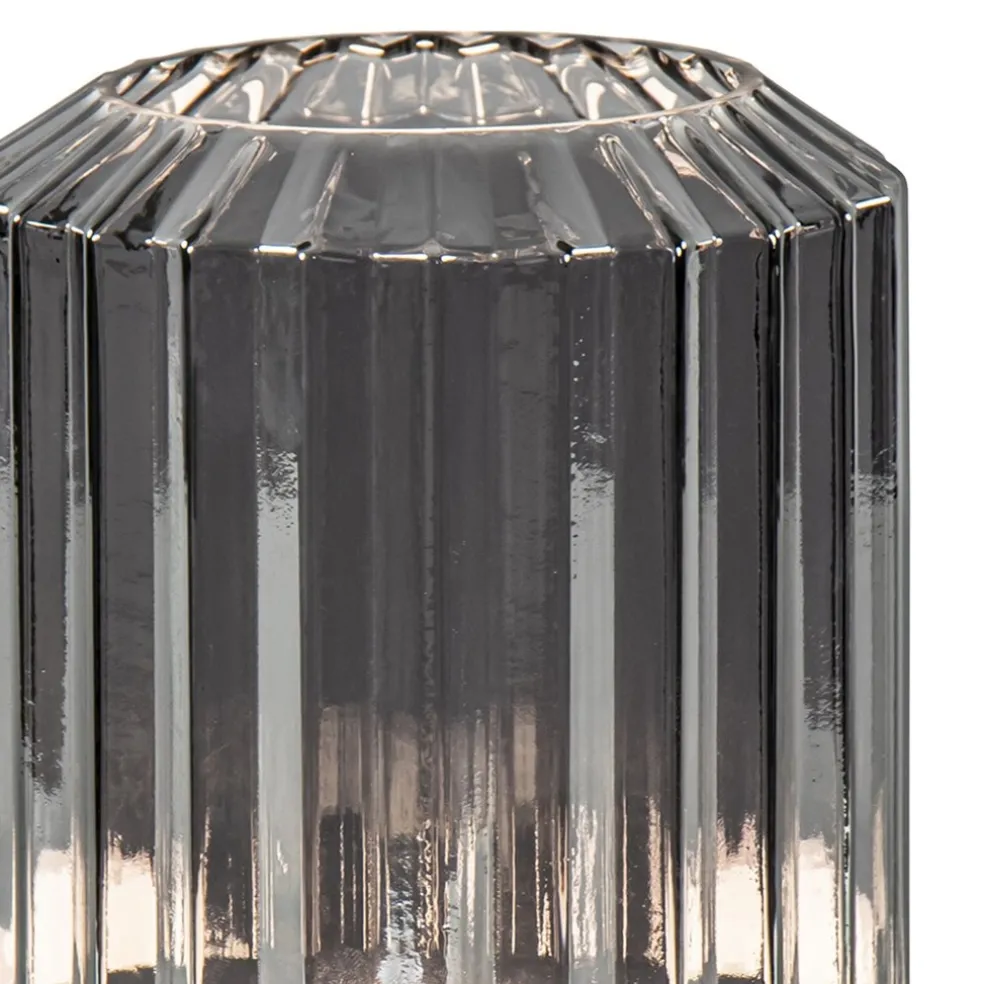 Fashion Straluma Oplaadbare LED tafellamp op batterij titanium/zwart
