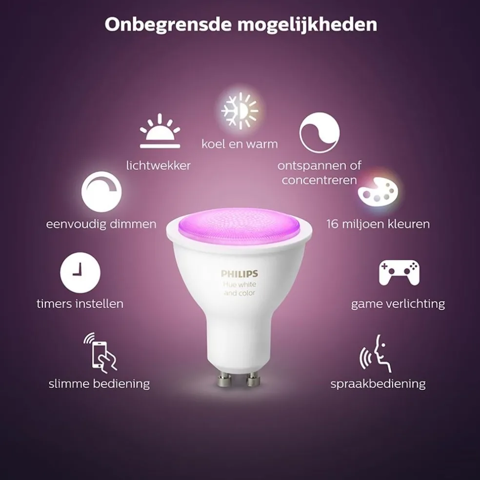 Sale Straluma Philips Hue kit 3xgu10 color+ bridge