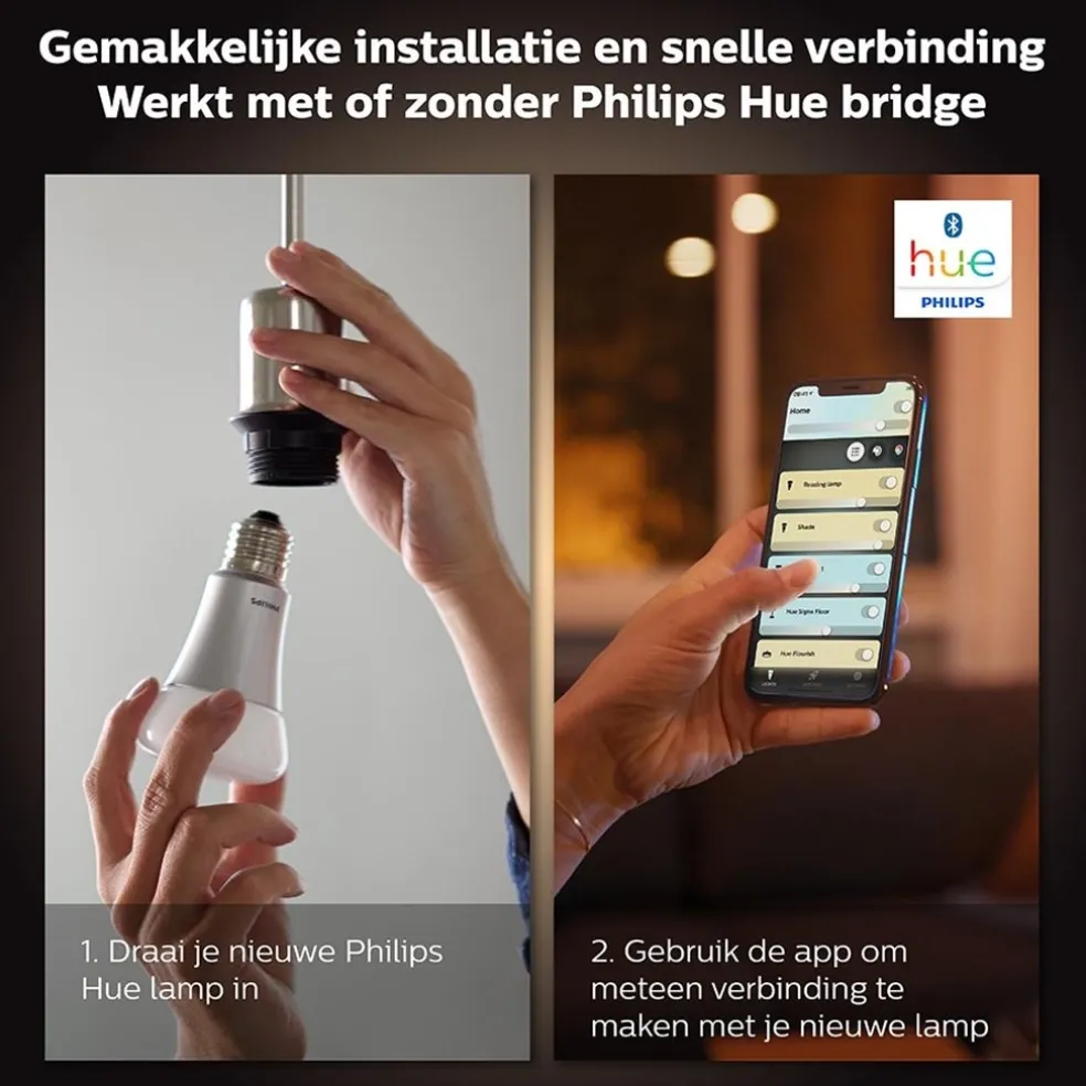 Discount Straluma Philips Hue 8.5w e27 white ambiance BT