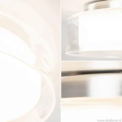 Outlet Straluma Plafondlamp chroom/clear IP44 3-step dim