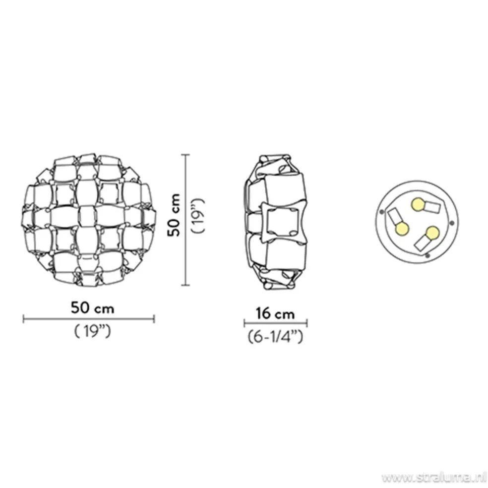Cheap Straluma Plafondlamp Mida silver 50cm