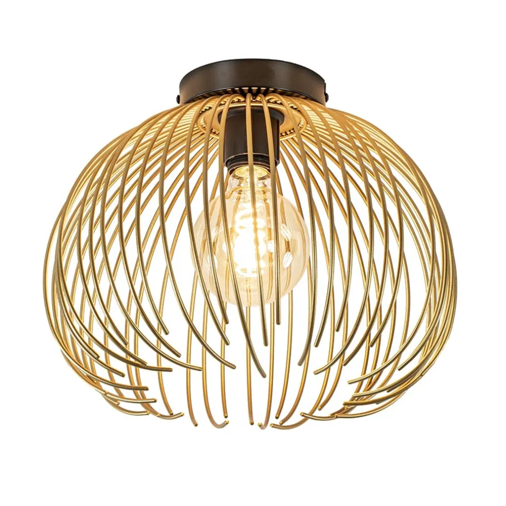 Cheap Straluma Plafondlamp Nest matgoud/zwart