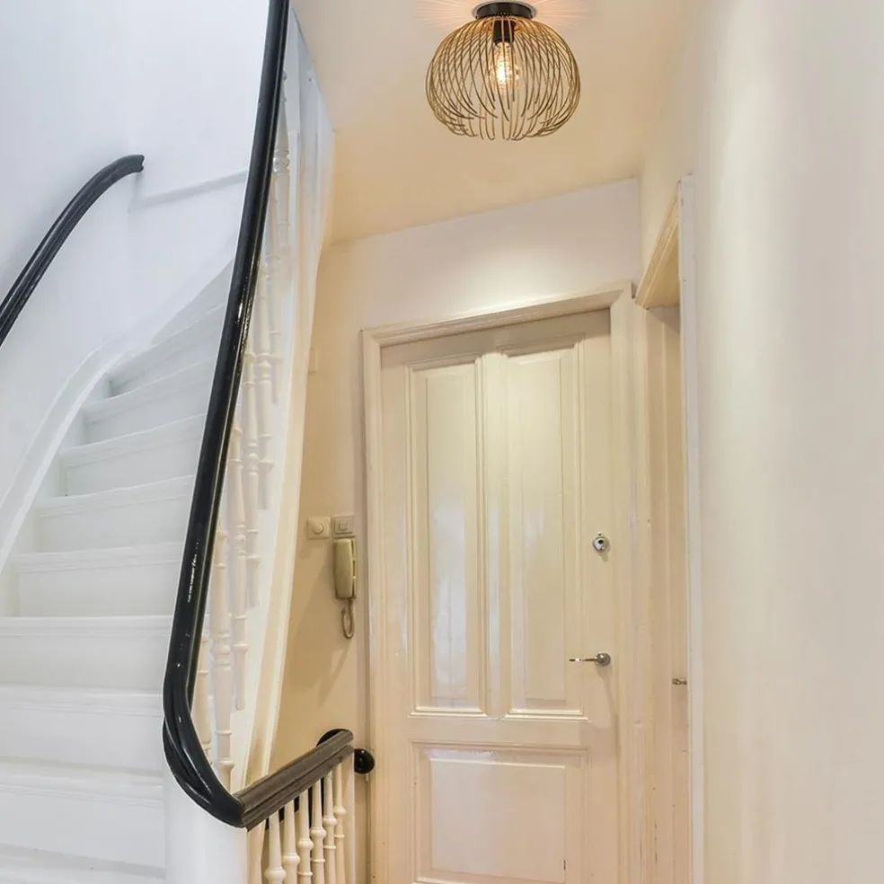 Cheap Straluma Plafondlamp Nest matgoud/zwart