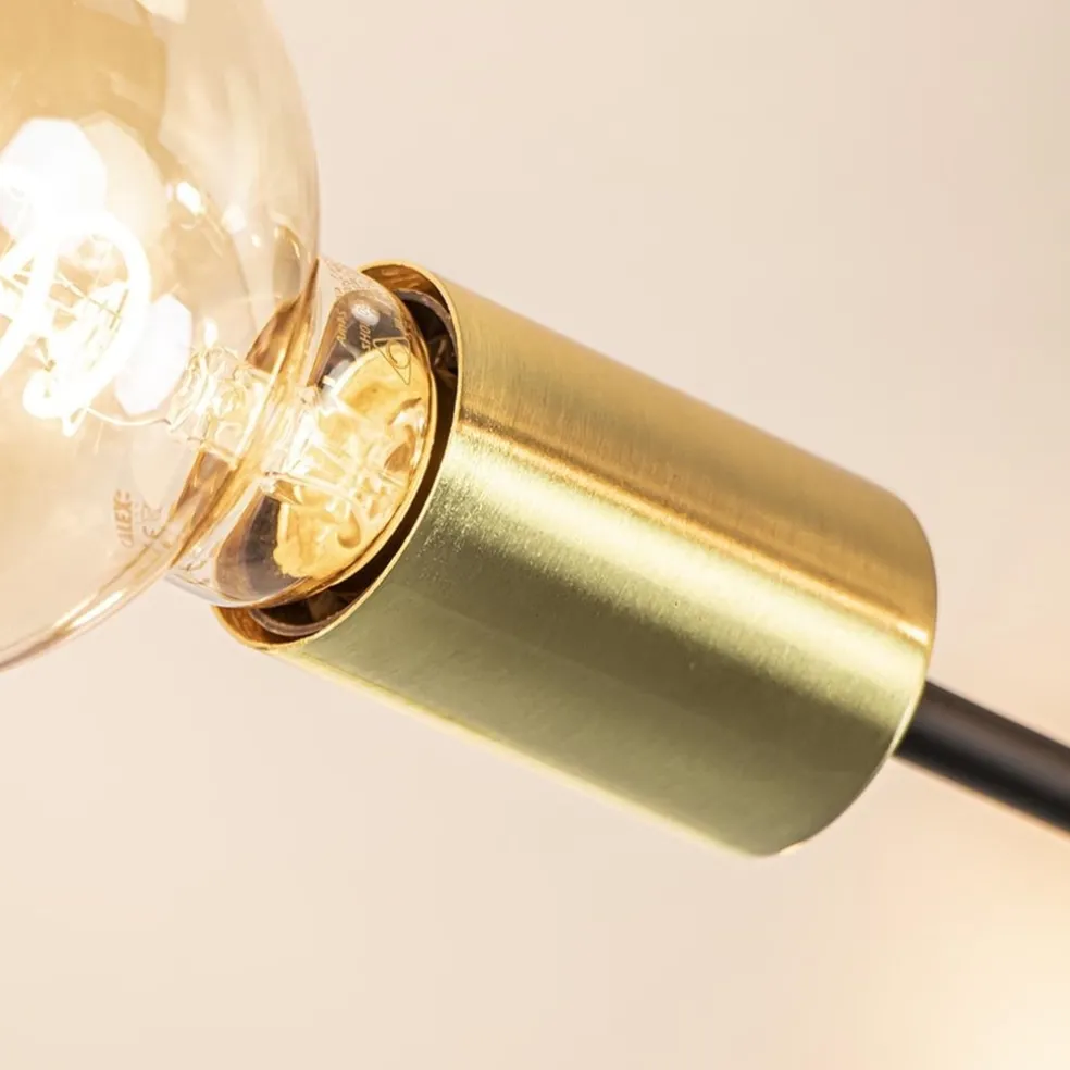 Online Straluma Plafondlamp Sticks 4L zwart/goud