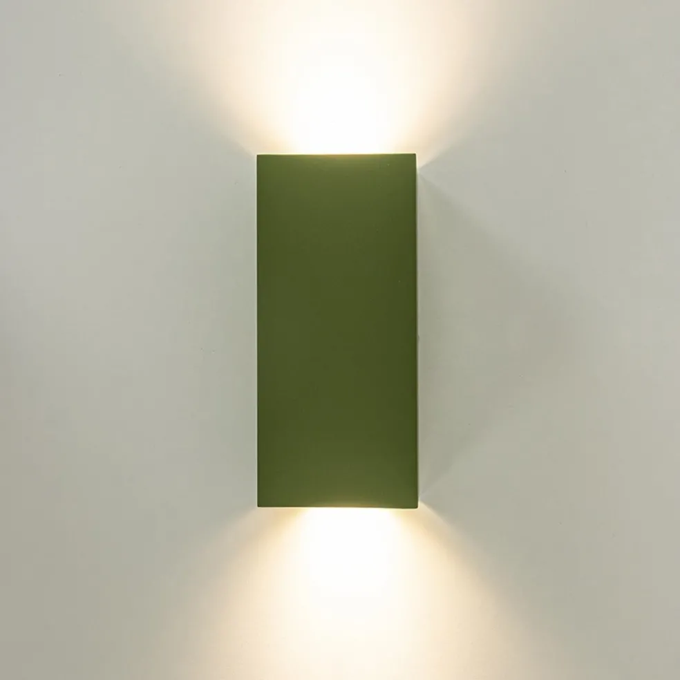 Cheap Straluma Rechthoekige wandlamp up+down groen
